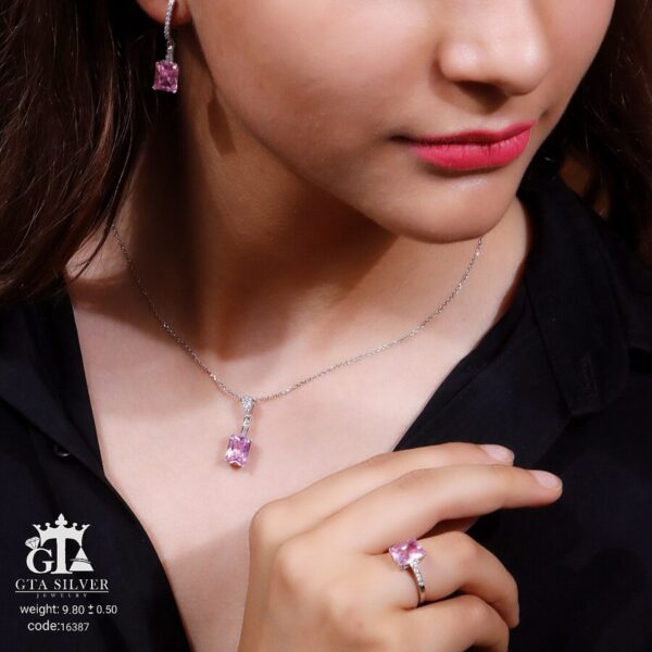 نیم ست نقره میکرو کد 16387 - تصویر 2