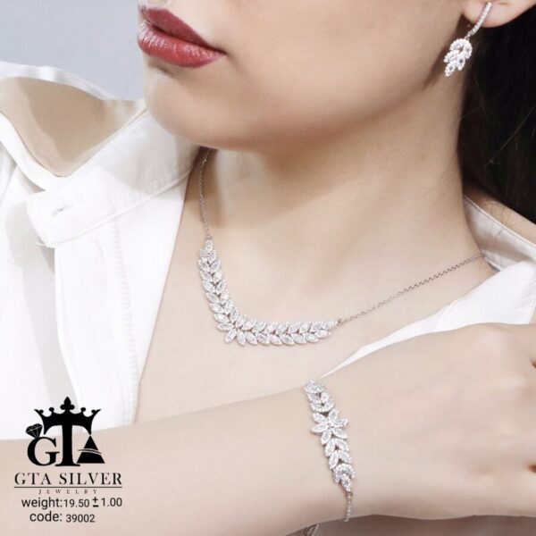 سرویس نقره سوپر میکرو زنجیری کد 39002 - تصویر 2