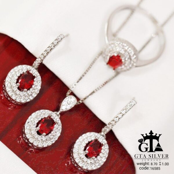 نیم ست نقره میکرو کد 16585 - Image 4