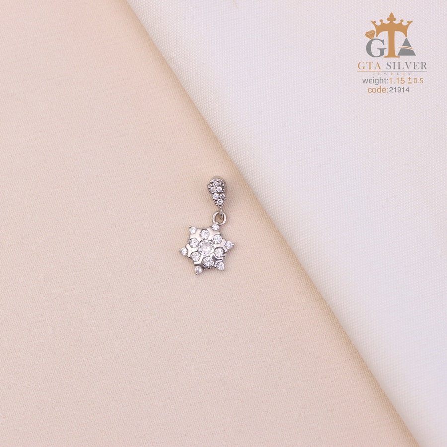 647ac207-6e7b-43c0-8bd7-28d648f29446.jpg مدال نقره زنانه برف میکرو کد 21914 - Image 1