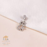 مدال نقره میکرو طرح گربه کد 21681