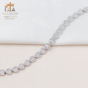 دستبند نقره میکرو کد 22160