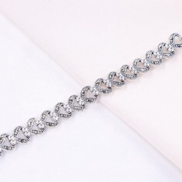 دستبند نقره مارگازیت کد 37010 - تصویر 2