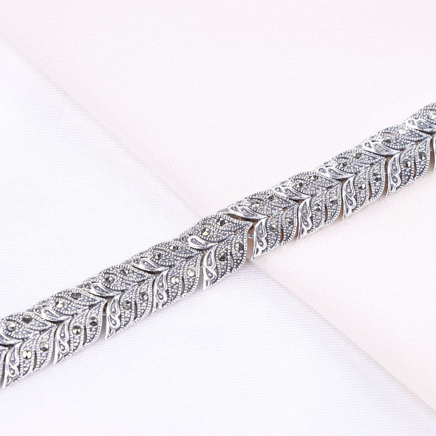 666e0364-9d97-4cdb-bd8a-91542f668489.jpg دستبند نقره مارگازیت کد 37008 - Image 1