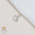 مدال نقره زنانه قلبی میکرو کد 21886