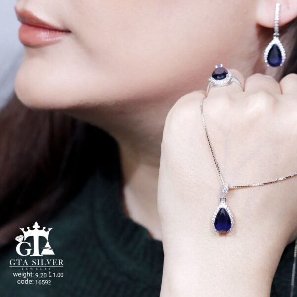 نیم ست نقره میکرو کد 16592 - Image 2