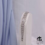 دستبند نقره زنانه نگین دار جواهری کد 22173 - تصویر 3