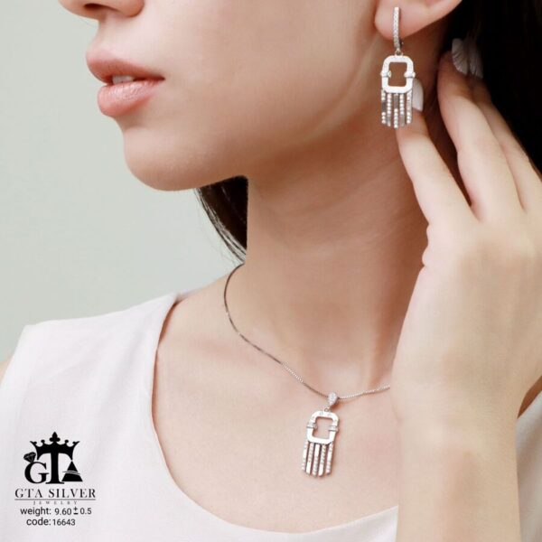 نیم ست نقره میکرو کد 16643 - Image 2