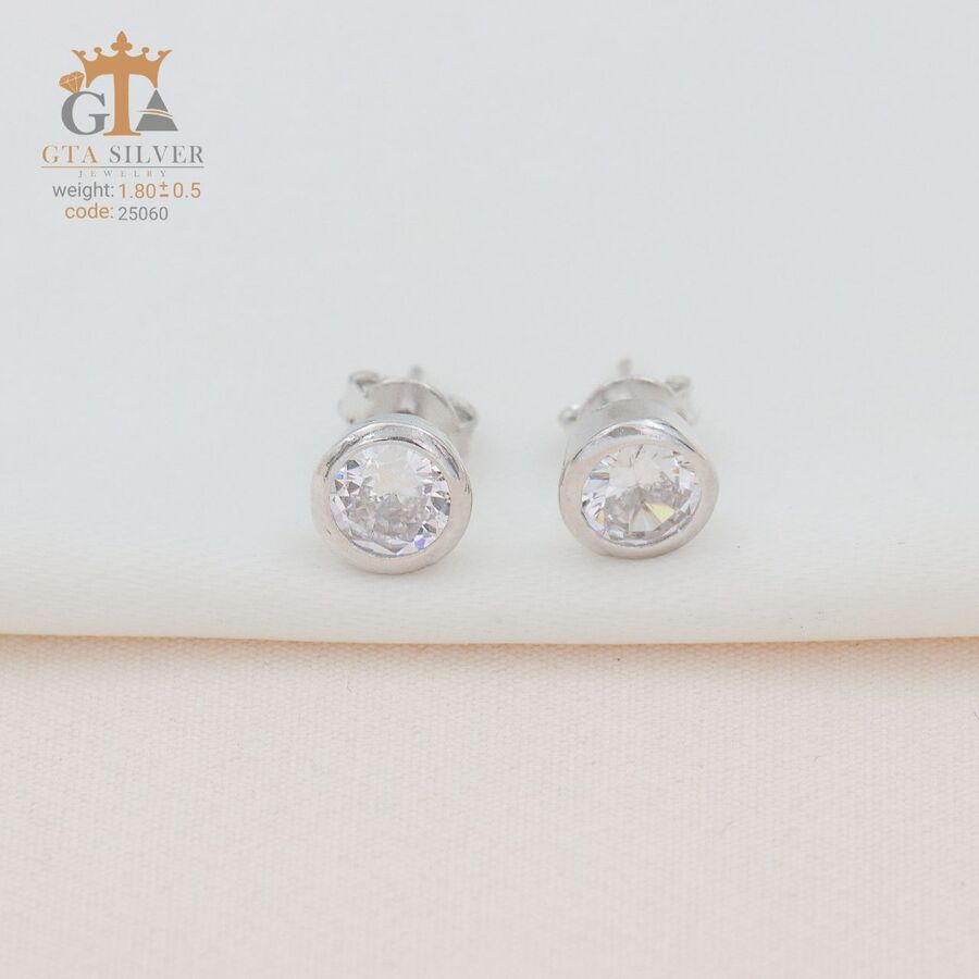 6849f5bc-1d62-4c85-9aa1-d05e2349e179.jpg گوشواره نقره میخی میکرو کد 25060 - تصویر 1