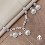 سرویس نقره میکرو زنجیری مروارید خور کد 12055 - Image 3