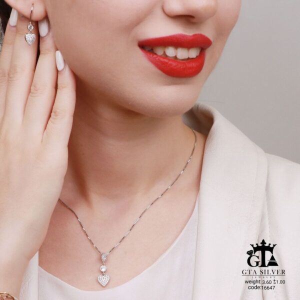 نیم ست نقره میکرو کد 16647 - تصویر 2