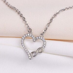 مدال نقره قلبی میکرو طرح بی‌نهایت کد 21522