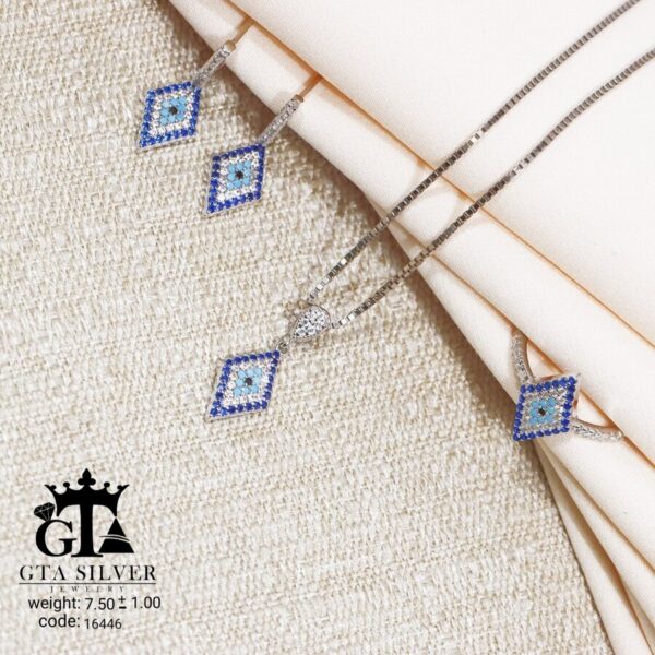 نیم ست نقره میکرو کد 16446 - تصویر 3