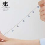 پابند نقره سوپرمیکرو طرح ستاره کد 25017 - تصویر 3