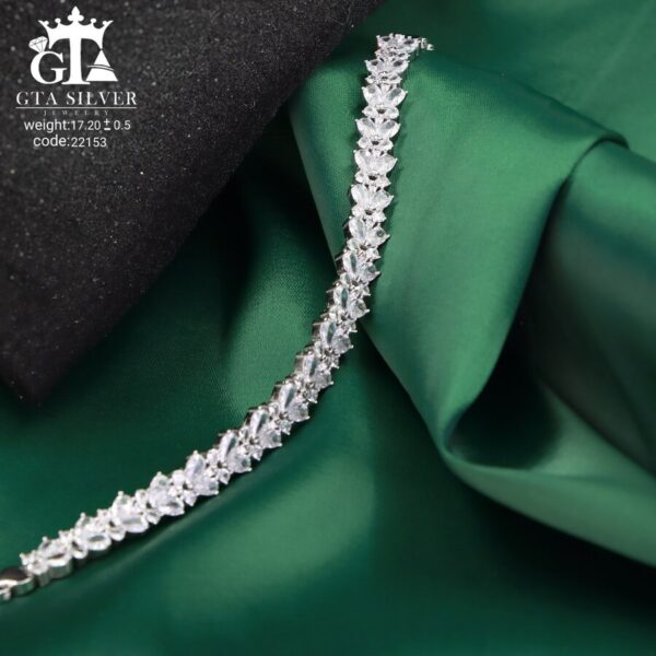 دستبند نقره میکرو کد 22153 - تصویر 3