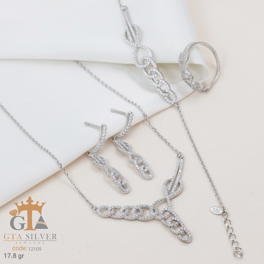 6ed2b0a6-ed9d-4e71-972a-1e41078eda4d.jpg سرویس نقره میکرو زنجیری کد 12109 - Image 1