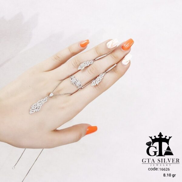 نیم ست نقره میکرو کد 16626 - Image 3