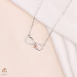 مدال نقره زنانه مدل بی نهایت میکرو کد 21948