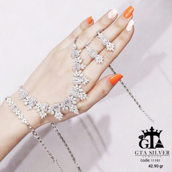 سرویس نقره مارسا طرح امرالدکات کد 11191 - Image 4