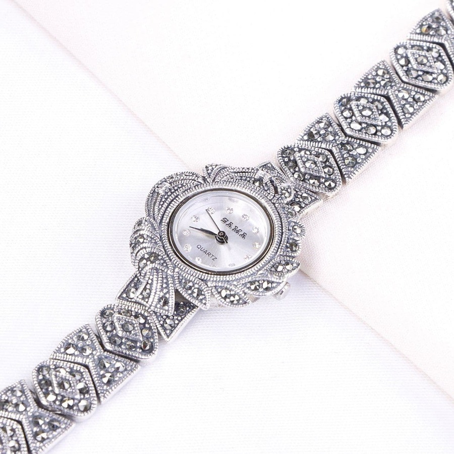 705ff921-17d1-4f16-ae0d-e50724144315.jpg ساعت نقره سما کد 18098 - Image 1