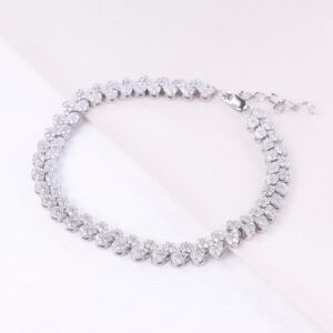 دستبند نقره میکرو کد 22061