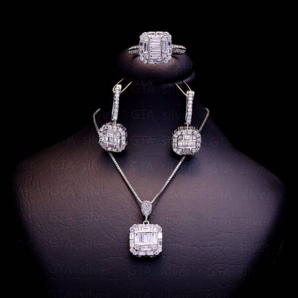 نیم ست نقره میکرو کد 16091 - Image 2