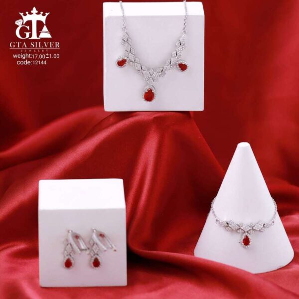 سرویس نقره میکرو زنجیری کد 12144 - Image 3