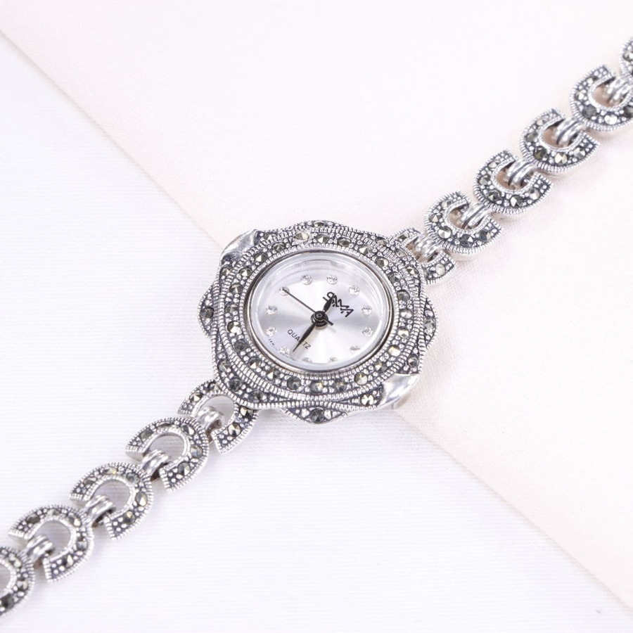 72ee66ad-f427-4a7c-bfb6-ccccb658b1a1.jpg ساعت نقره سما کد 18136 - Image 1