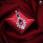 مدال نقره زنانه جواهری میکرو کد 21962 - Image 3