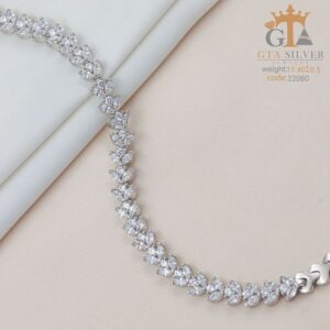 دستبند نقره میکرو کد 22080