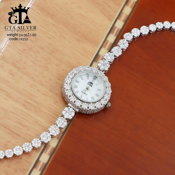 ساعت نقره GTA طرح فلاور کد 19253 - تصویر 3