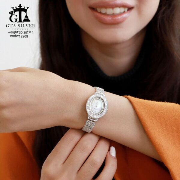 ساعت نقره GTA طرح امرالدکات کد 19208 - Image 2