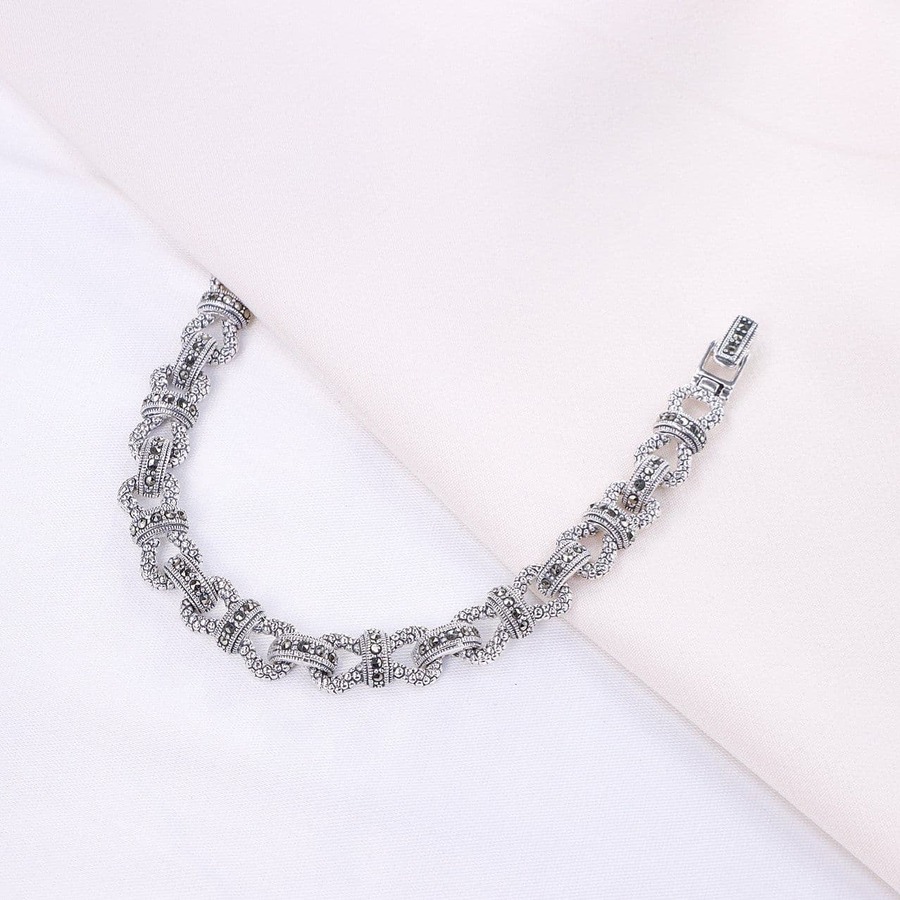 76462181-ee8a-4a55-aa3b-f0414a45690c.jpg دستبند نقره مارگازیت کد 37029 - Image 1