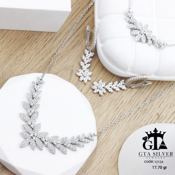 سرویس نقره مجلسی ظریف میکرو زنجیری کد 12124 - Image 3