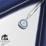 مدال نقره میکرو چشم نظر کد 21717 - Image 3