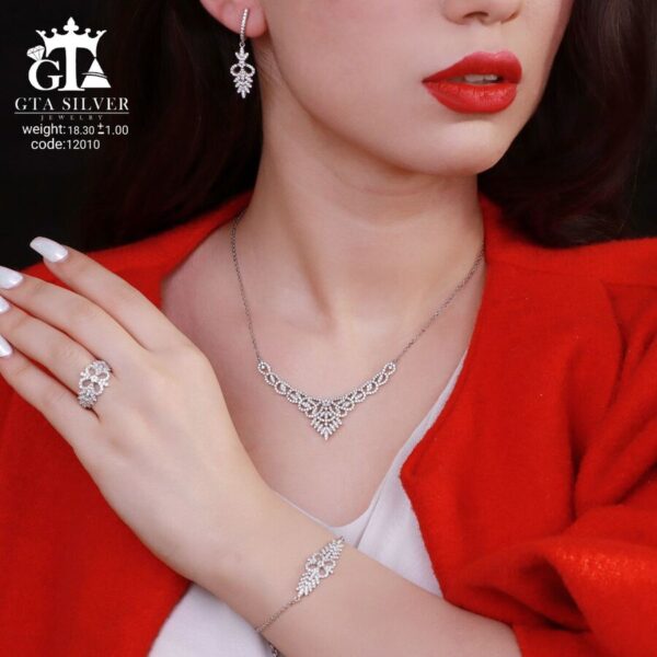 سرویس نقره میکرو زنجیری کد 12010 - Image 2