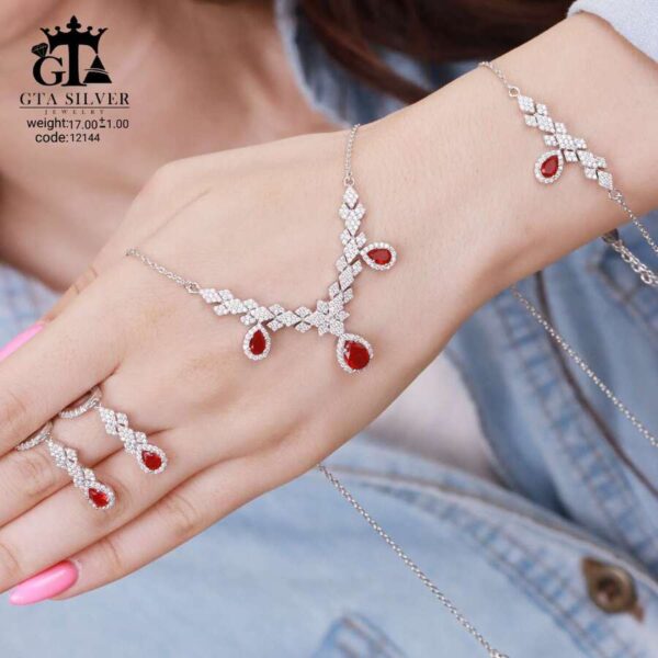 سرویس نقره میکرو زنجیری کد 12144 - Image 4