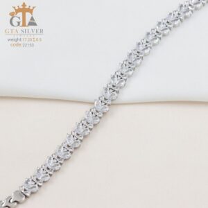 دستبند نقره میکرو کد 22153