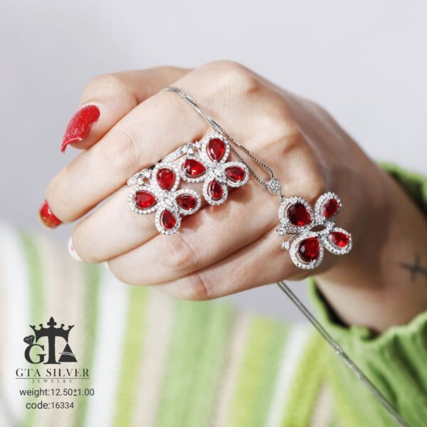 نیم ست نقره میکرو کد 16334 - Image 4