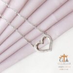 گردنبند نقره زنانه طرح قلب کد 21750 - Image 3
