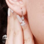 نیم ست نقره میکرو طرح پروانه کد 16646 - Image 4