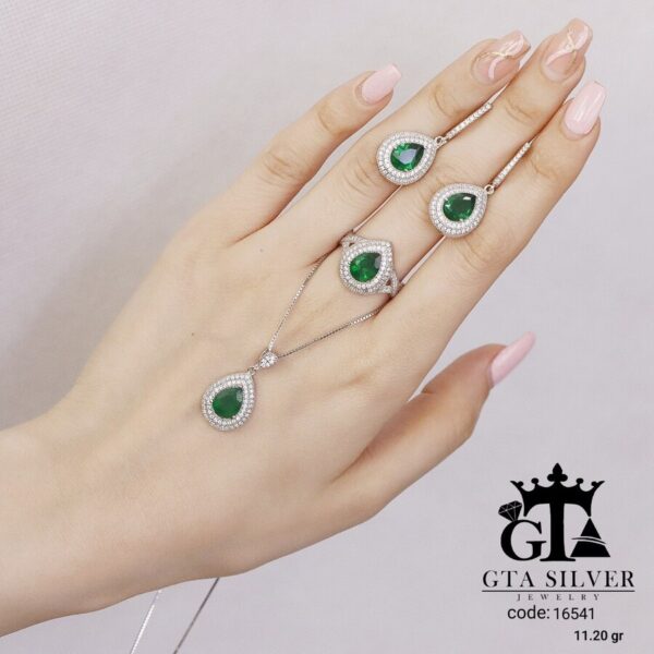 نیم ست نقره میکرو کد 16541 - تصویر 3