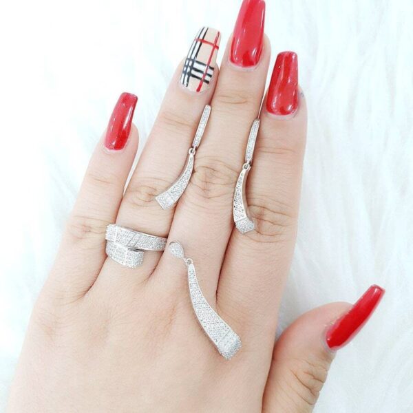 نیم ست نقره میکرو کد 16115 - Image 2