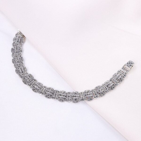 دستبند نقره مارگازیت کد 37020 - Image 2