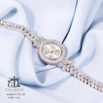 ساعت نقره جواهری روکش رادیوم کد 19136 - Image 3