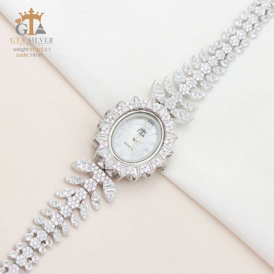 7a93394b-5064-4ed9-901f-be348e8dcd0f.jpg ساعت نقره GTA کد 19197 - Image 1