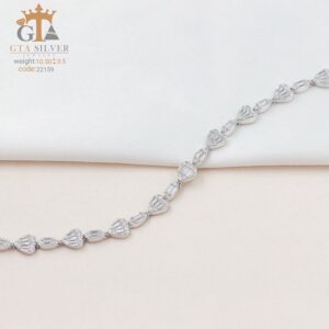 دستبند نقره میکرو کد 22159