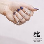 نیم ست نقره میکرو طرح نت موسیقی کد 16369 - تصویر 4