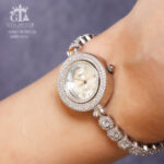 ساعت نقره جواهری روکش رادیوم کد 19137 - Image 3