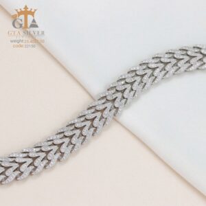 دستبند نقره میکرو کد 22150